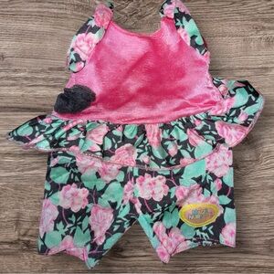 Pink and Floral Doll Outfit